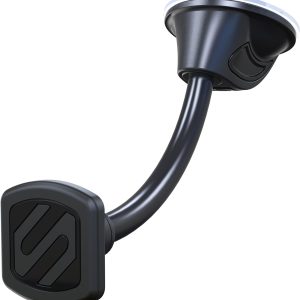 Scosche MAGWDM MagicMount Flex Neck Suction Cup Car Phone Mount for Dashboard/Windshield, 360° Adjustable Magnetic Head, Universal Cell Phone Holder Compatible with iPhone, Samsung & All Devices