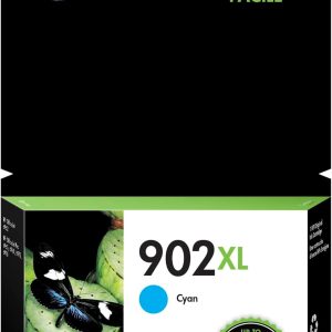 HP 902XL Cyan High-yield Ink Cartridge | Works with HP OfficeJet 6950, 6960 Series, HP OfficeJet Pro 6960, 6970 Series | Eligible for Instant Ink | T6M02AN