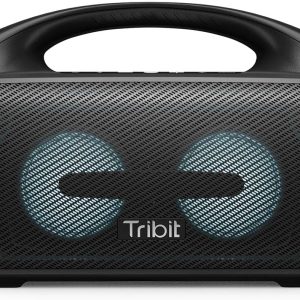 Tribit StormBox Blast Portable Speaker 90W Loud Stereo Sound with XBass, IPX7 Waterproof Bluetooth Speaker with LED Light, PowerBank, Bluetooth 5.3&TWS, Custom EQ, 30H Playtime for Outdoor