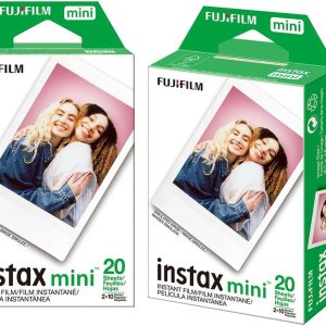 Fujifilm Instax Mini Instant Film, 2 x 10 Shoots X 2Pack (Total 40 Shoots) Value Set