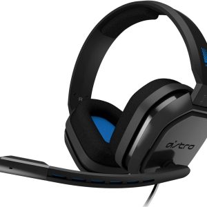 ASTRO Gaming A10 Wired Gaming Headset, Lightweight and Damage Resistant, ASTRO, 3.5 mm Audio Jack, for Xbox Series X|S, Xbox One, PS5, PS4, Nintendo Switch, PC, Mac- Black/Blue