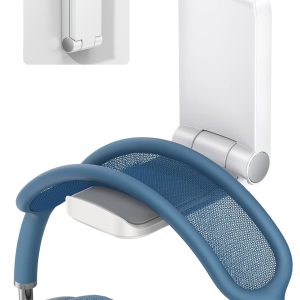 Lamicall Headphone Stand, Sticky Headset Hanger – Adhesive Headphone Holder Hook Mount, Headset Stand Holder Clip Under Desk, Earphone Clamp for Airpods Max, HyperX, Sennheiser, White