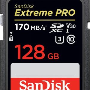 [Older Version] SanDisk 128GB Extreme PRO SDXC UHS-I Card – C10, U3, V30, 4K UHD, SD Card – SDSDXXY-128G-GN4IN