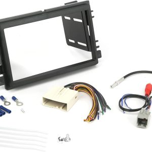 SCOSCHE Install Centric ICFD6BN Complete Basic Installation Solution For Installing A Double DIN Aftermarket Stereo Compatible With Select 2004-12 Premium Sound Ford, Lincoln & Mercury Vehicles Black