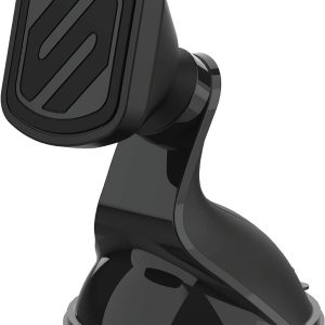 Scosche MMWSM-XCES0 MagicMount Select Magnetic Phone, GPS, or Tablet Suction Cup Car Cell Phone Holder, 360 Degree Adjustable Head, StickGrip Suction Cup Phone Car Mount, Black