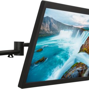 Mount-It! TV Wall Mount Bracket | Quick Release | Full Motion Swing Out Tilt Swivel | Articulating Arm for 13-42″ Flat Screens and Monitors | VESA 75 to 200 | 44 Pound Capacity | Anti-Theft Locking