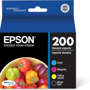 EPSON 200 DURABrite Ultra Ink Standard Capacity Black & Color Cartridge Combo Pack (T200120-BCS) Works with WorkForce WF-2520, WF-2530, WF-2540, Expression XP-200, XP-300, XP-310, XP-400, XP-410