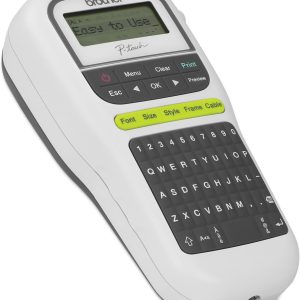 Brother P-Touch Label Maker, PTH110, Thermal Transfer Inkless Pocket Printer, Portable, Lightweight QWERTY Keyboard, One-Touch Keys & Multiple Templates for Home & Office Organization on The go