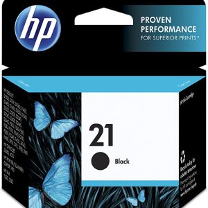 HP 21 Black Ink Cartridge | Works with HP DeskJet D1300, D1400, D1500, D2300, D2400, F300, F2100, F2200, F4100, 3900; OfficeJet J3600, 4300; PSC 1410; Fax 1250, 3180 Series | C9351AN