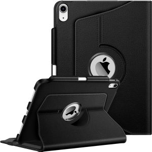 Fintie Rotating Case for iPad 10th Generation 10.9 Inch Tablet (2022 Model) with Pencil Holder – 360 Degree Rotating Protective Stand Cover with Auto Sleep/Wake, Black
