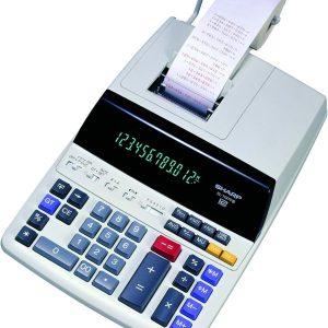 Sharp EL-1197PIII Heavy Duty Color Printing Calculator with Clock and Calendar