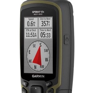 Garmin GPSMAP 65s, Button-Operated Handheld with Altimeter and Compass, Expanded Satellite Support and Multi-Band Technology, 2.6″ Color Display