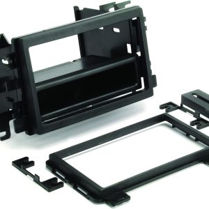 Scosche FD3090B Compatible with Select 1995-2016 Ford, Mercury, Lincoln and Mazda Double DIN & DIN+Pocket Dash Kit Black