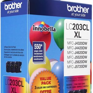 Brother Printer LC2033PKS Multi Pack Ink Cartridge, Cyan/Magenta/Yellow