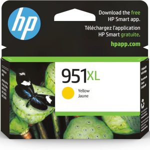 HP 951XL Yellow High-yield Ink Cartridge | Works with HP OfficeJet 8600, HP OfficeJet Pro 251dw, 276dw, 8100, 8610, 8620, 8630 Series | Eligible for Instant Ink | CN048AN