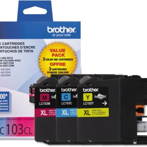 Brother LC1033PKS, LC-103, Innobella High-Yield Ink, 600 Page-Yield, 3/Pack