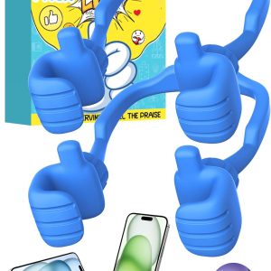 CALDEVER Cell Phone Stand Holder Thumbs Up Lazy Phone Stand 2 Pack Phone Holder Cool Gadgets Cellphone iPhone Stand for Desk Gadgets Birthday Gifts for Women Men Teenage Girls Boys Adults Wife Her