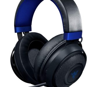 Razer Kraken Gaming Headset Lightweight Aluminum Frame – Retractable Noise Isolating Microphone – for PC, PS4, PS5, Switch, Xbox One, Xbox Series X & S, Mobile – 3.5 mm Headphone Jack – Black/Blue