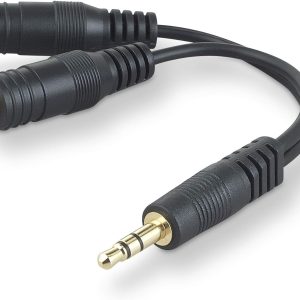 Belkin F8V234 Speaker and Headphone 3.5 mm AUX Audio Cable Splitter,Black