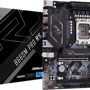 ASRock B660M Pro RS Intel B660 Series CPU (LGA1700) Compatible B660M MicroATX Motherboard