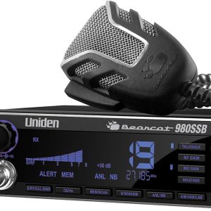 Uniden BEARCAT 980 40- Channel SSB CB Radio with Sideband NOAA WeatherBand,7- Color Digital Display PA/CB Switch and Noise Cancelling Mic, Wireless Mic Compatible