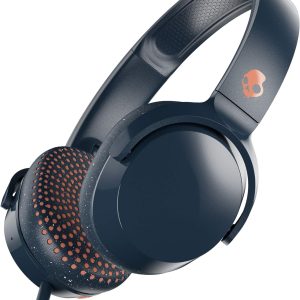 Skullcandy Riff On-Ear Wired Headphones, Microphone, Works with Bluetooth Devices and Computers – Blue/Sunset
