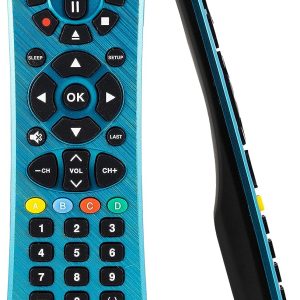 Philips Universal Remote Control Replacement for Samsung, Vizio, LG, Sony, Sharp, Roku, Apple TV, RCA, Panasonic, Smart TVs, Streaming Players, Blu-ray, DVD, Simple Setup, 6 Device, Blue, SRP6249B/27