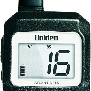 Uniden Atlantis 155 Handheld Two-Way VHF Marine Radio, Floating IPX8 Submersible Waterproof, Dual-Color Screen, All USA/International/Canadian Marine Channels, NOAA Weather Alert, 10 Hour Battery