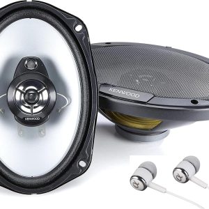 Kenwood KFC-6966S 800W Max 6″ x 9″ 3-Way 4 ohms impedance Car Stereo Coaxial Speakers Pair