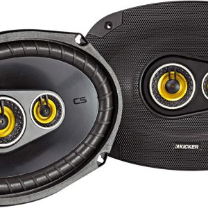 Kicker CS Series 150 Watt 6 x 9 Inch Car Audio Coaxial Speaker Pair, Black