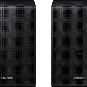 SAMSUNG SWA-9200S Wireless Rear Speaker Kit, Upgrade Soundbar System to True Surround Sound Experience, Latest Model,Black
