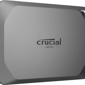 Crucial X9 Pro 1TB Portable SSD – Up to 1050MB/s Read and Write – Water and dust Resistant, PC and Mac, with Mylio Photos+ Offer – USB 3.2 External Solid State Drive – CT1000X9PROSSD902