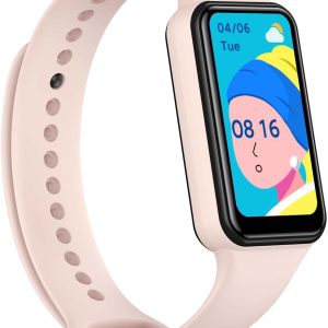Amazfit Band 7 Fitness & Activity Tracker, Step Monitoring, Heart Rate & SpO2 Monitoring, Virtual Pacer, 18-Day Battery, Sleep Quality Analysis, Alexa Built-In, Water Resistant, (Pink)
