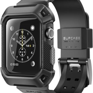 SUPCASE Apple Watch 3 Case 38mm, [Unicorn Beetle Pro] Rugged Protective Case with Strap Bands for Apple Watch Series 3 2017 Edition 38mm, [Compatible with Apple Watch 38mm 2015 2016 ]