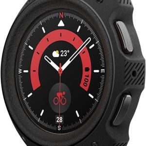 Caseology Vault Compatible with Samsung Galaxy Watch 5 Pro Case 45mm (2022) – Matte Black