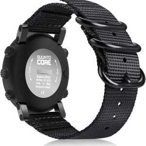 Fintie Watch Band Compatible with Suunto Core, Premium Woven Nylon Replacement Sport Strap with Metal Buckle Compatible with Suunto Core Smart Watch