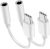 USB C to 3.5mm Headphone Jack Adapter for iPhone 15/15 Pro/Pro Max/Plus, Type C Aux Dongle Cable Cord Compatible with iPad, Samsung Galaxy S23/S23/S22/S21Ultra, MacBook,Note