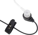 Midland AVPH3 Transparent Security Headsets with PTT/VOX – Wrap Around Design – Lasting Comfort Pair, Black
