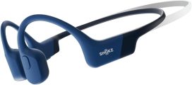 SHOKZ OpenRun Mini (AfterShokz Aeropex Mini) -Bone Conduction Open-Ear Bluetooth Sport Headphones – Waterproof Wireless Earphones for Workouts and Running – Built-in Mic, with Headband