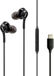Samsung AKG Earbuds for Galaxy S23 Ultra – Original USB Type C in-Ear Earbud Headphones with Remote & Mic – Braided – Includes Velvet Pouch – Black