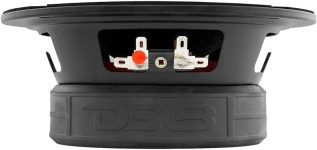 DS18 PRO-GM6.4B Midrange Loudspeaker 6.5″ Red Aluminum Bullet, 480W Max, 4 Ohms,1.5″ Kapton VC Premium Quality Audio Door Speakers for Car or Truck Stereo Sound System (1 Speaker)