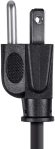 Monoprice Grounded AC Power Cord – 10 Amp, 125 Volt (NEMA 5-15P to IEC-320-C5), 18AWG, 3 Feet, Black