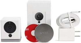 WYZE Cam v2 1080p HD Indoor WiFi Smart Home Camera with Night Vision, 2-Way Audio, Works with Alexa & the Google Assistant, White, 1-Pack
