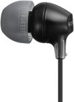 Sony MDR-EX15LP-BLACK In-Ear Headphones with Tangle Free Cord and 3 Pairs of Silicone Ear Buds