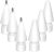 WONLEED 6 Pack Premium Tips for Apple Pencil 2nd 1st Generation, Replacement Paper Feel Apple Pencil 2nd Generation Tips for Apple Pen ipencil, Fine Point Metal Tip for ipad Pencil, 3 PCS+3 PCS, White