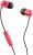 Skullcandy Jib In-Ear Wired Earbuds, Noise Isolating, Microphone, Works with Bluetooth Devices and Computers – Red