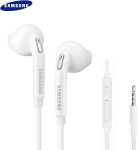 SAMSUNG Samung Wired Earbuds Original 3.5mm in-Ear Headphones Galaxy S10, S10 Plus, S10e Plus, Note 10, A71, A31 – Microphone & Volume Remote – Includes Black Velvet Carrying Pouch – White