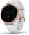 Garmin vivoactive 4S, Smaller-Sized GPS Smartwatch, Features Music, Body Energy Monitoring, Animated Workouts, Pulse Ox Sensors, Rose Gold with White Band