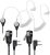Midland AVPH3 Transparent Security Headsets with PTT/VOX – Wrap Around Design – Lasting Comfort Pair, Black
