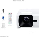 ViewSonic Bright 3000 Lumens WXGA Lamp Free LED Projector with HV Keystone and 360 Degree Flexible Installation, LAN Control, 10W Speaker, IP5X Dust Prevention for Home and Office (LS600W)